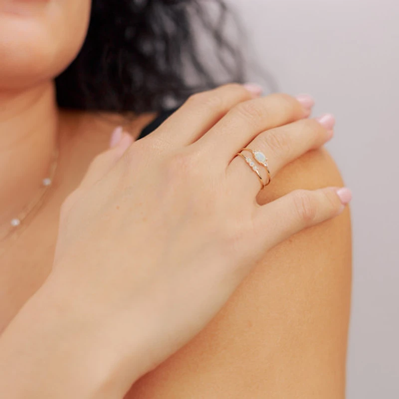 Triple Opal Ring