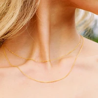 Thin O Shape Chain Necklace