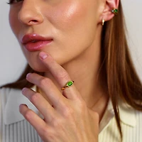 Green Oval Ring