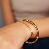 Gold Dual Layer Gem Bracelet