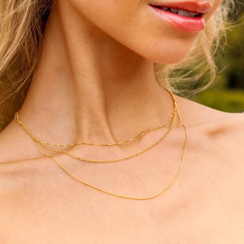 Thin Box Chain Necklace