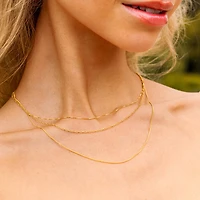 Thin Box Chain Necklace