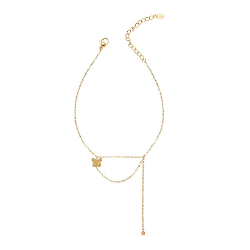 Butterfly Connected Anklet