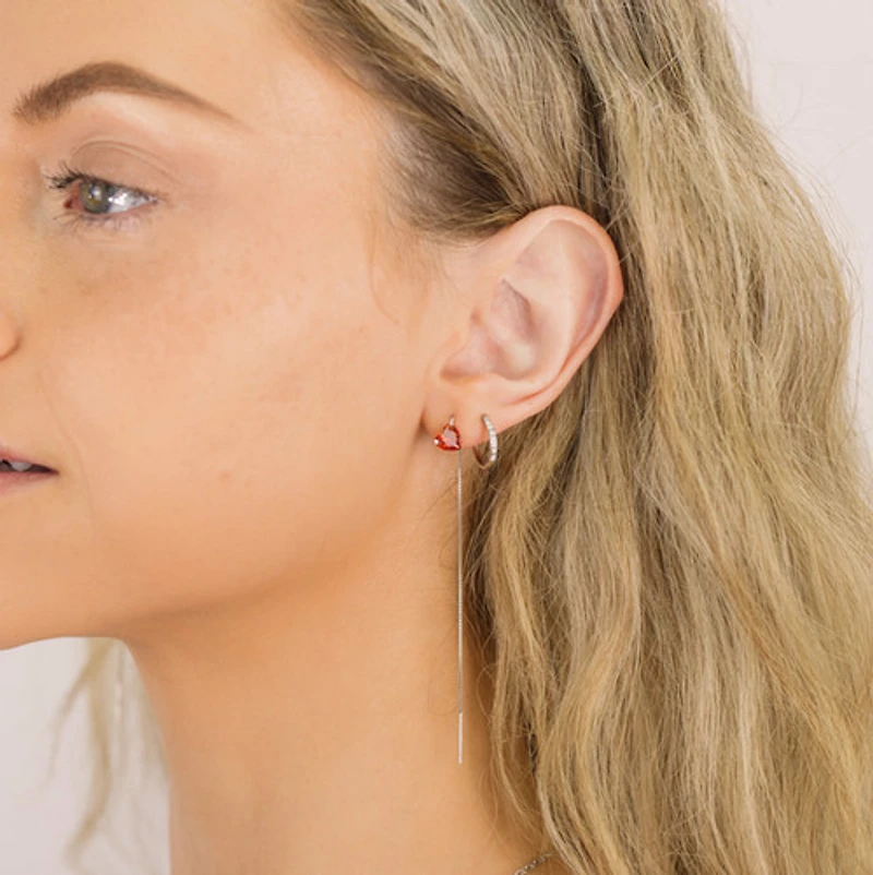 Heart Drop Earrings