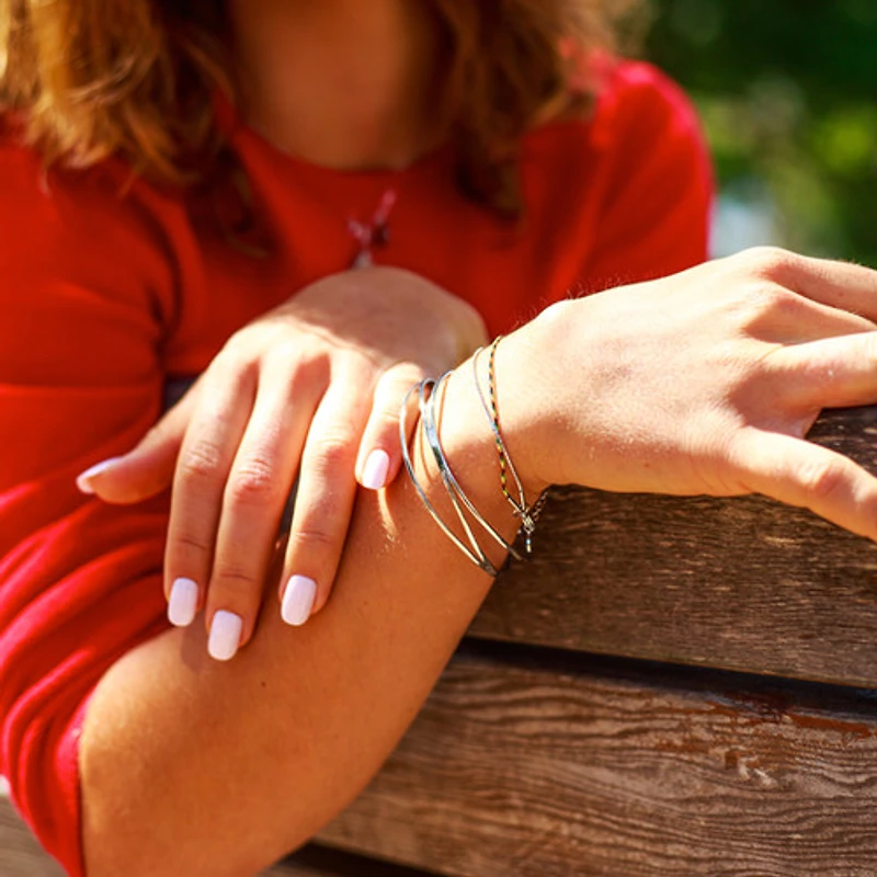 Steel Birdnest Bangle