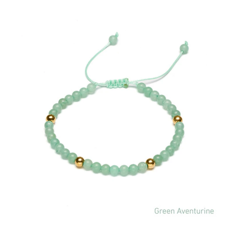 Braided Natural Crystal Bracelet (Spring Freshness)