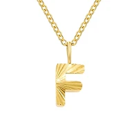 Patterned Initial Necklace (A-N)