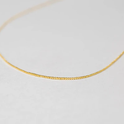 Thin Box Chain Necklace