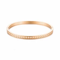 Geometric Gem Bangle Bracelet