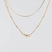 Layered Leafy Necklace