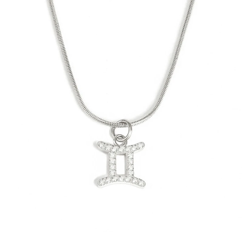 Steel Zodiac Symbol Necklace