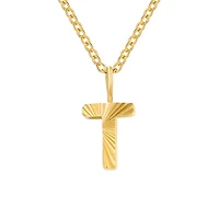 Patterned Initial Necklace (O-Z)