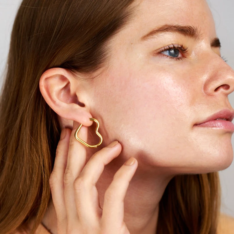 Round Heart Hoops