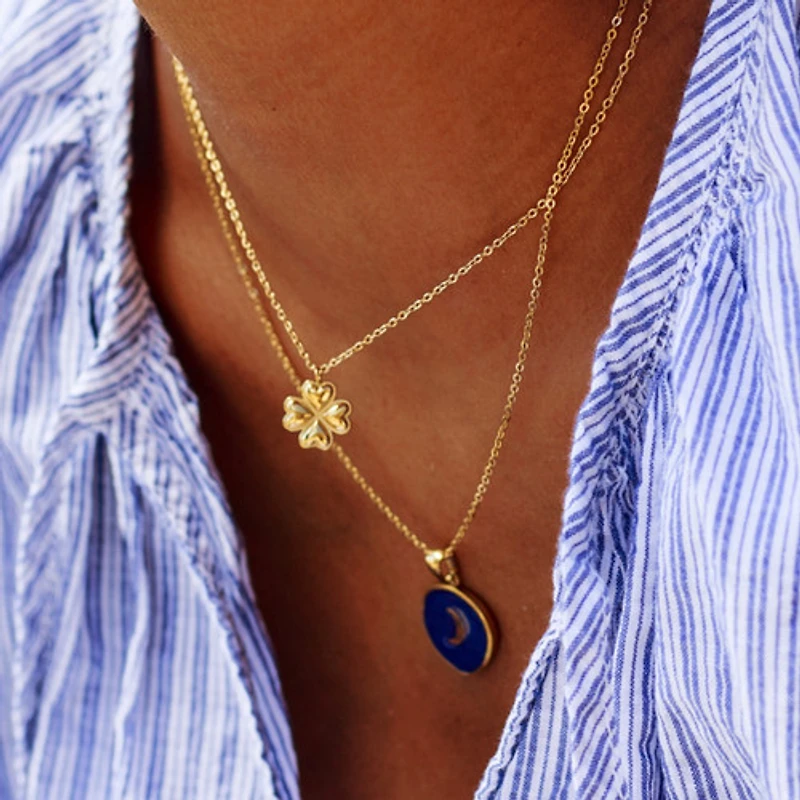Gold Four Leaf Clover Necklace