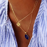 Gold Four Leaf Clover Necklace