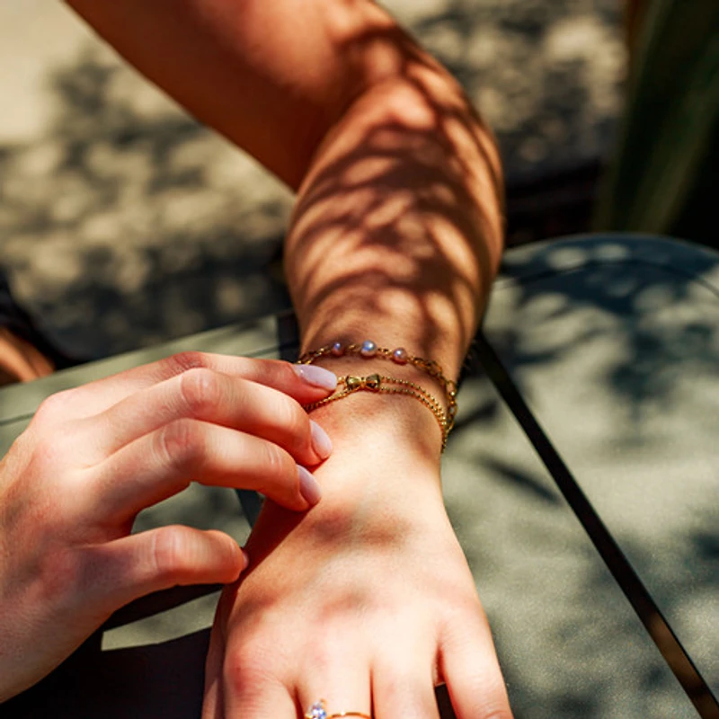 Gold Layered Bow Bracelet