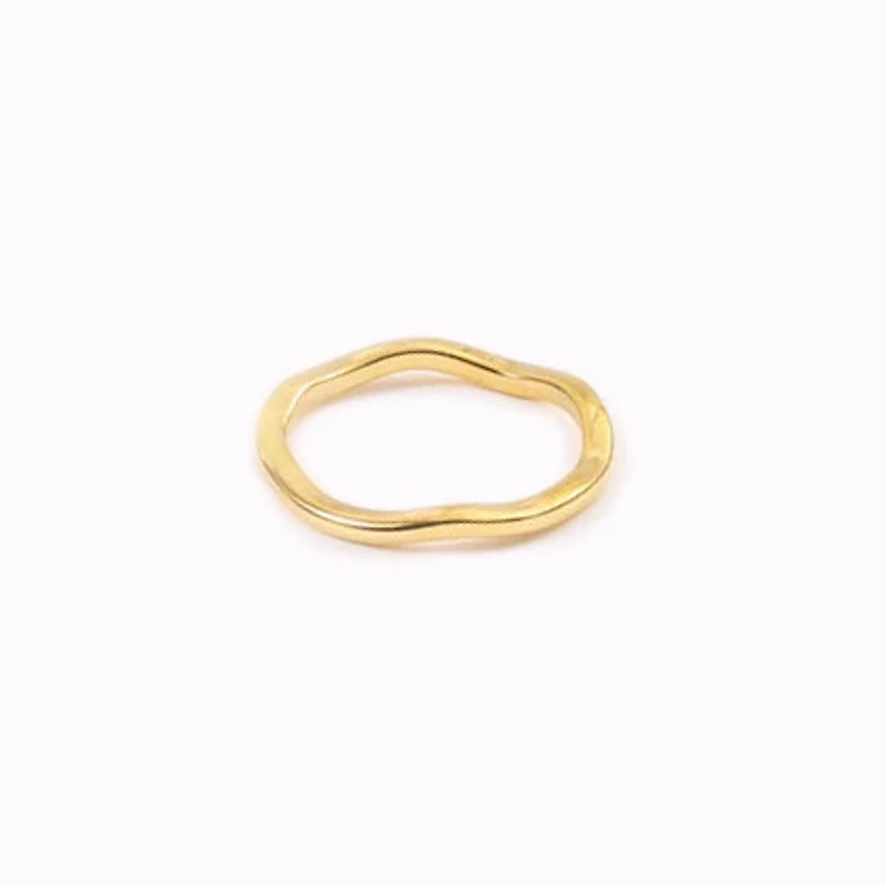 Abstract Waved Ring