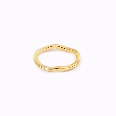 Abstract Waved Ring