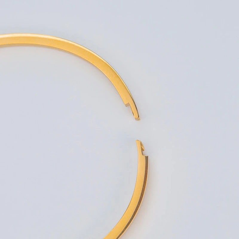 Lined Gems Bangle Bracelet