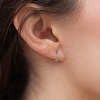 14k Turquoise Studs