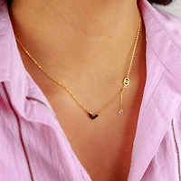 Vesica Piscis Heart Necklace