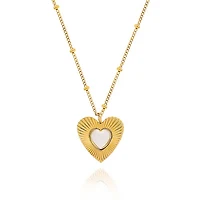 Extra Long Statement Heart Necklace