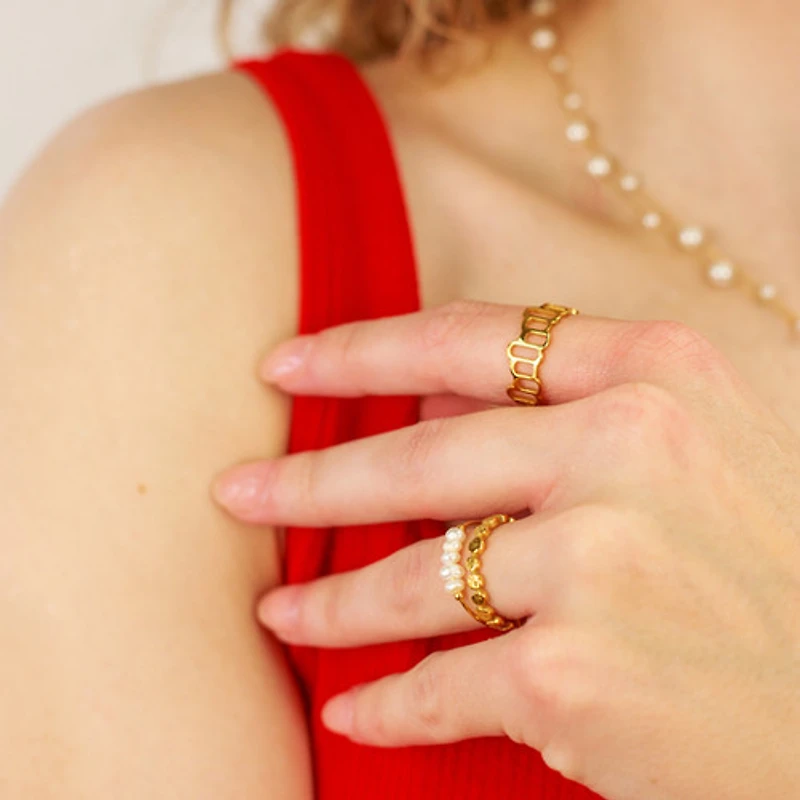 Mini Freshwater Pearls Ring