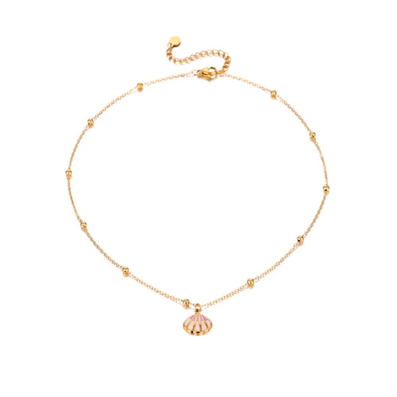Mini Pink Shell Necklace