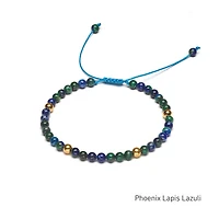 Braided Natural Crystal Bracelet (Depth of Blue)