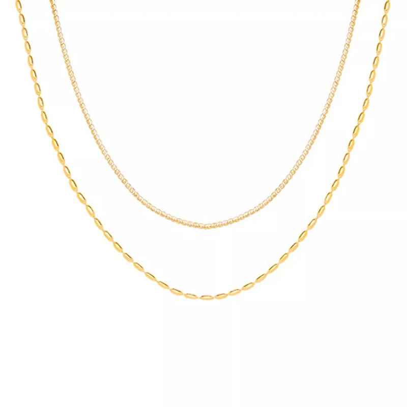 Delicate Dual Layer Beaded Necklace