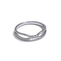 Steel Twisted Ribbon Ring