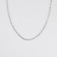 Steel Paperclip Chain Necklace