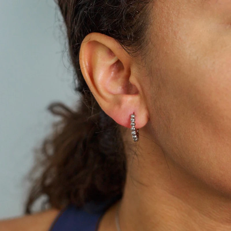 Steel Beaded Hoops