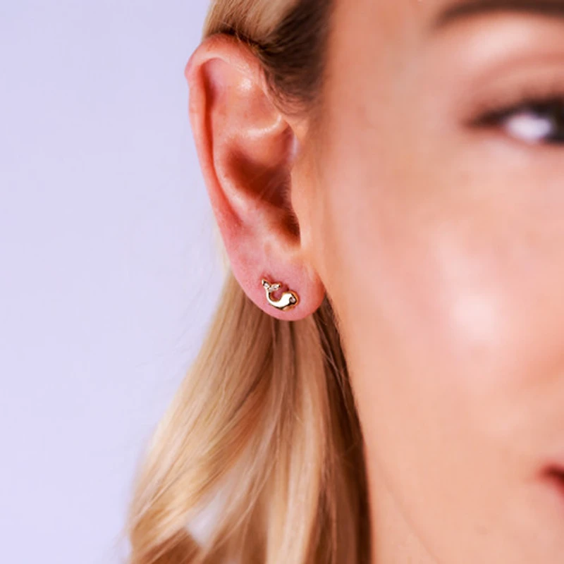 Whale Studs