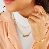 Large Engravable Bar Necklace