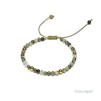 Braided Natural Crystal Bracelet (Spring Freshness)