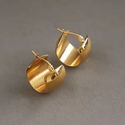 Chunky Wide Hoops