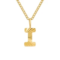 Patterned Initial Necklace (A-N)