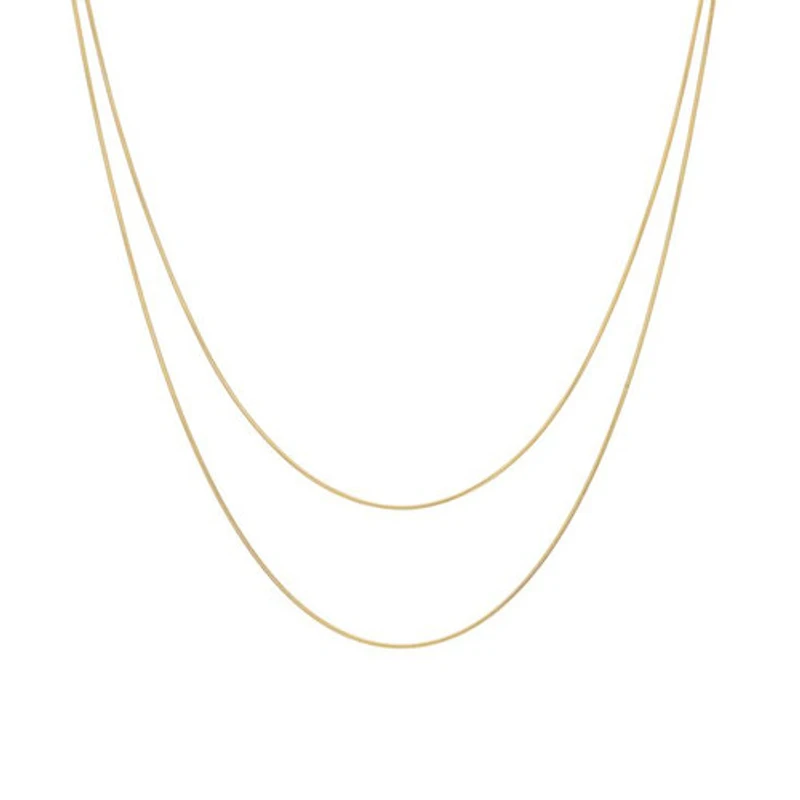 Layered Skinny Chain Necklace