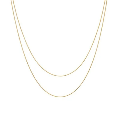 Layered Skinny Chain Necklace