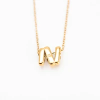 Mom "M" Initial Necklace