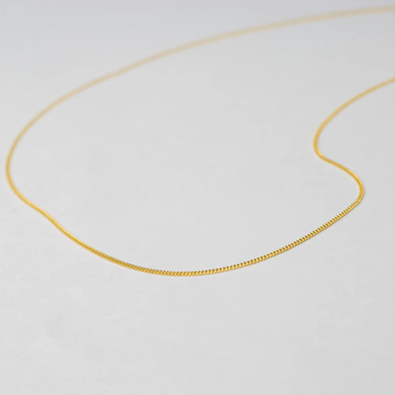 Thin Box Chain Necklace