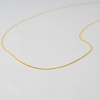 Thin Box Chain Necklace