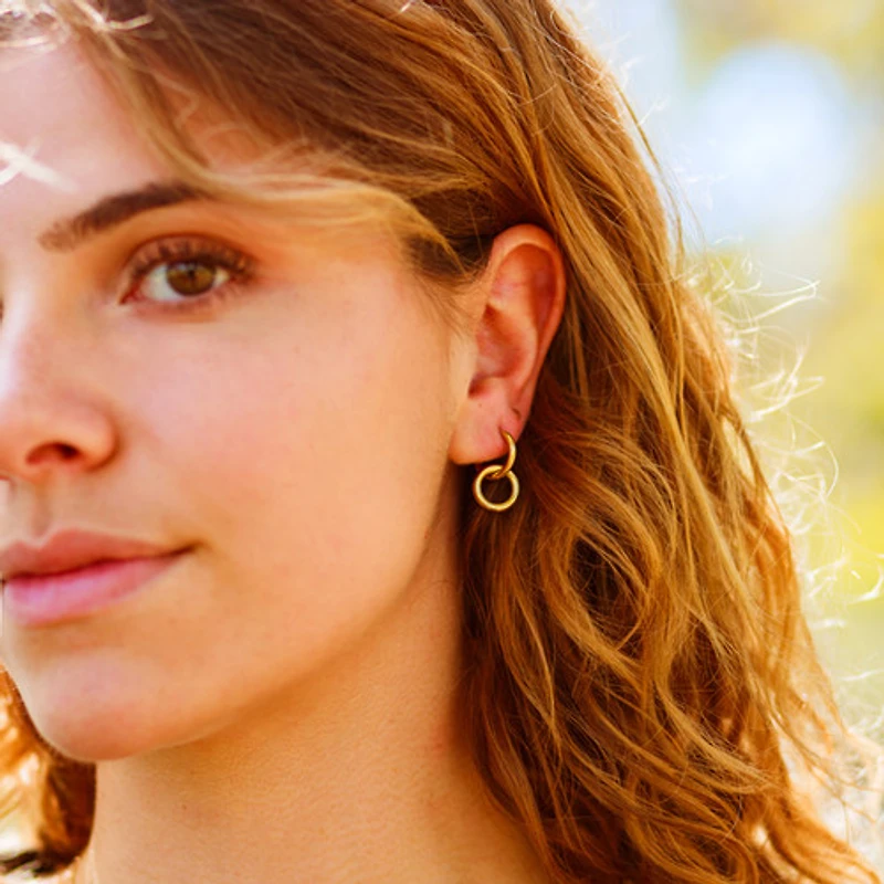 Gold Simple Ring Hoops