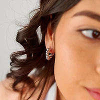 Steel Twisted Triangle Hoops