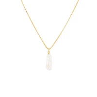 Gold Stick Baroque Pearl Necklace