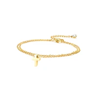 Cross Dual Layer Anklet