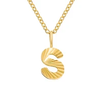 Patterned Initial Necklace (O-Z)
