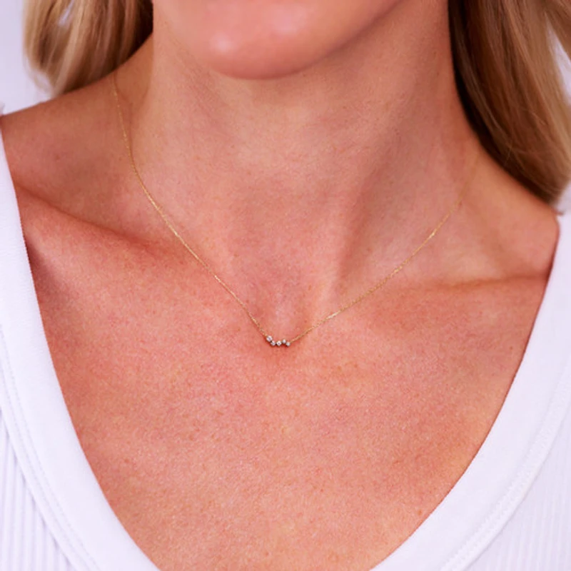 Diamond Wave Necklace