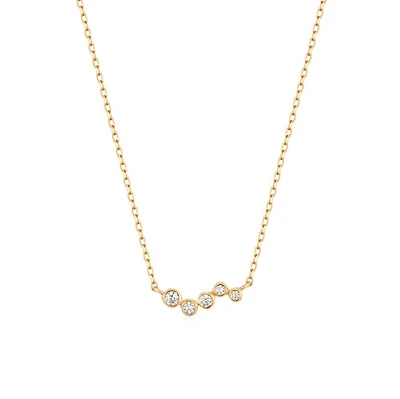 Diamond Wave Necklace